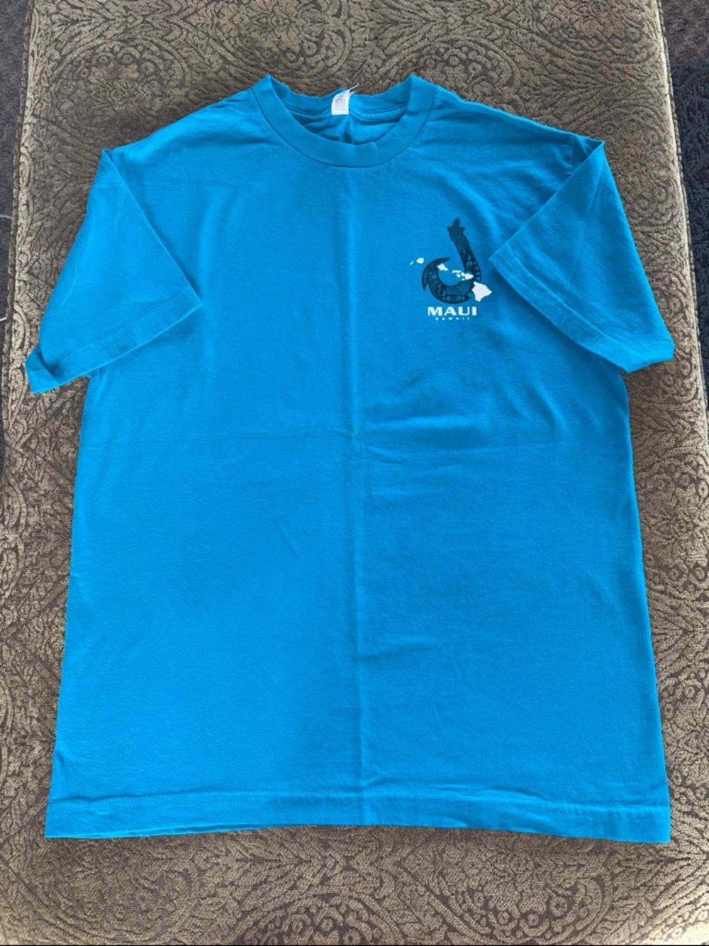 Maui Graphic Teal Blue T-Shirt